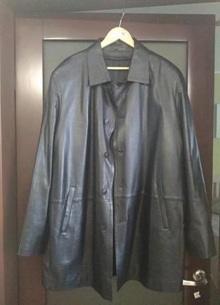 Кожаное пальто куртка upstar