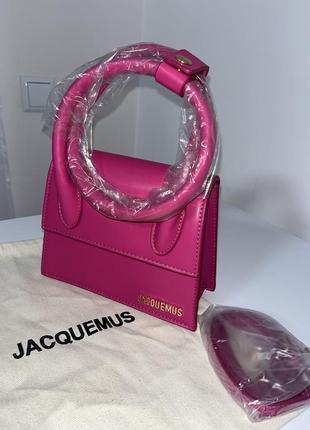 Розовая сумка jacquemus pink4 фото