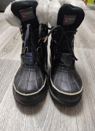 Замшевые непромокаемые ботинки сапоги alpine system 38-39p6 фото