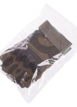 Перчатки тактические с открытыми пальцами sp-sport размер m-xl цвета в ассортименте