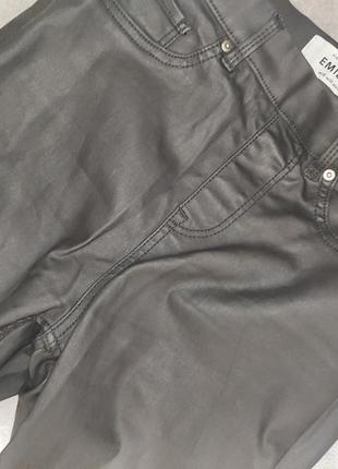 Кожаные брюки, кожаные матовые штаны5 фото