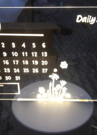 Світильник нічник-планер із календарем7 фото