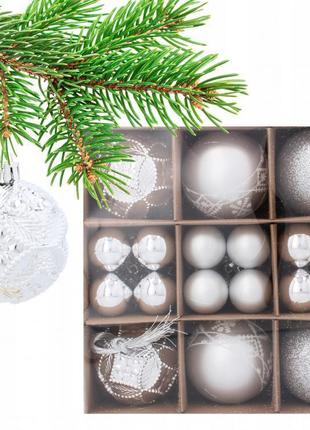 Новорічні прикраси gif 30 шт, 3-6 см chomik gdow