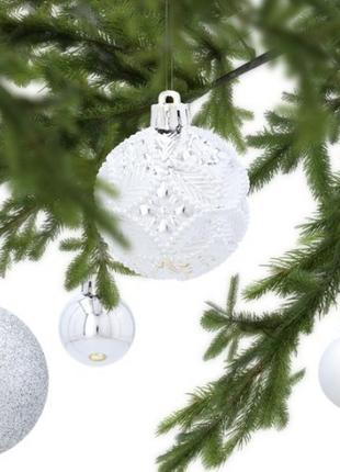 Новорічні прикраси gif 30 шт, 3-6 см chomik gdow