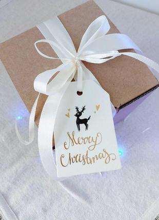 Свічка новорічна ялинка у подарунковій коробці3 фото