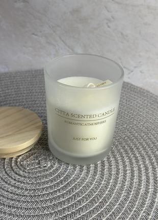 Натуральна соєва ароматична свічка citta scented candle ванільний крем 21 година горіння4 фото