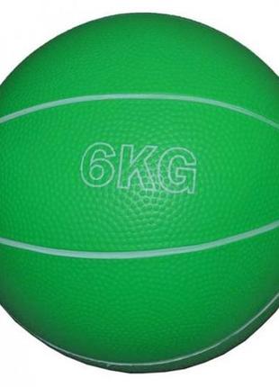 Медбол easyfit rb 6 кг (медичний м'яч-слембол без відскоку)