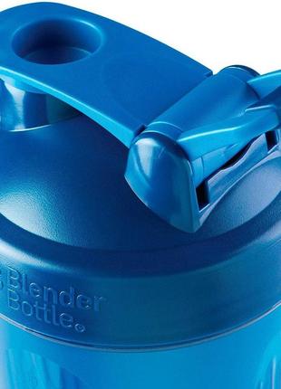 Шейкер спортивний для спортивного харчування пластиковий універсальний blenderbottle 28oz/820ml синій ku-226 фото