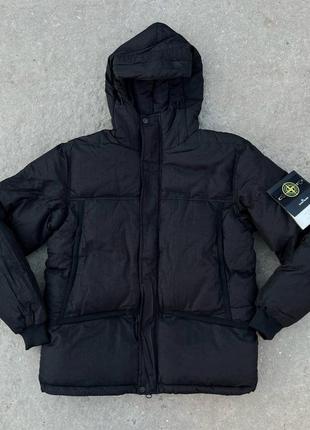 Зимова куртка stone island з капюшоном