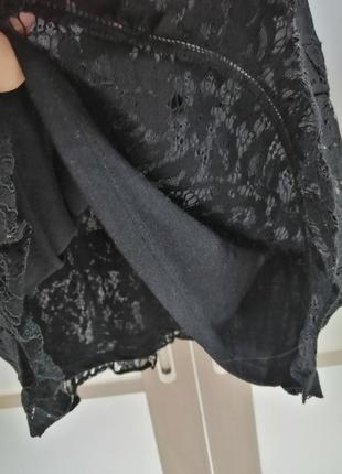 Маленькое чёрное ажурное платье4 фото