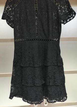 Маленькое чёрное ажурное платье3 фото
