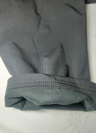 Женские спортивные штаны из плащевой ткани на флисе 526 фото