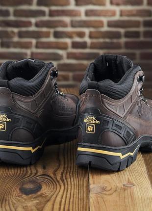 Чоловічі зимові спортивні черевики jack wolfskin, мужские зимние ботинки цвет коричневий7 фото