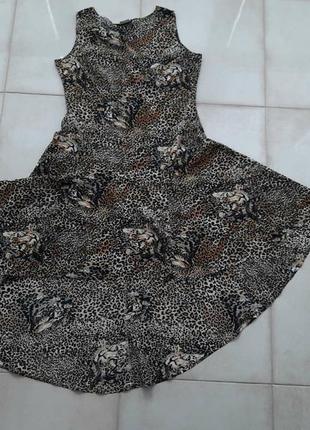 Платье нарядное анималистическая расцветка размер 168 фото