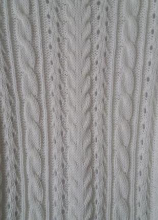 Платье вязаное трикотажное теплое в косы 40% шерсти7 фото