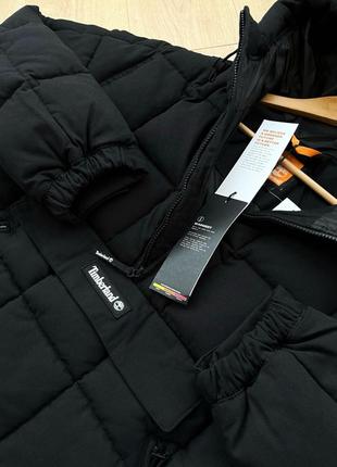 Дутая зимняя куртка-анорак timeberland progressive utility puffer jacket black (tb 0a5vch001).6 фото