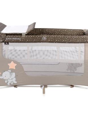 Кровать lorelli san remo с пеленальным местом идеальное состояние (цена с дополнительным матрасом 60*120*5)