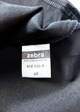 Женская атласная черная блуза с длинным рукавом с поясом от бренда zebra3 фото