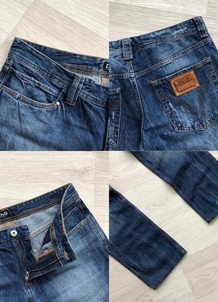 Оригінальні джинси dolce & gabbana logo destroyed jeans distressed torn blue4 фото