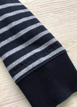 Оригинальный свитер, свитшот, кофта armani exchange stripe sweatshirt blue/white4 фото