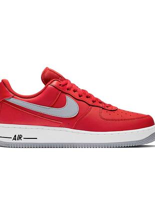 Красные кроссовки nike air force 1 low university1 фото