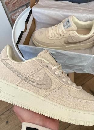 Air force 1 x stussy fossil 36