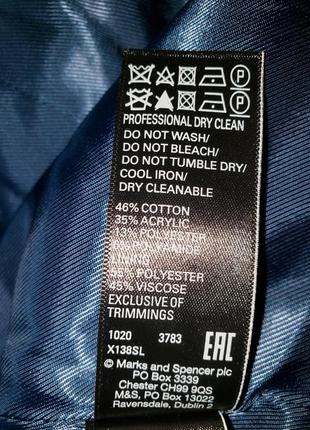 Твидовый текстурированный жакет блейзер пиджак с карманами  marks end spencer 22 uk5 фото