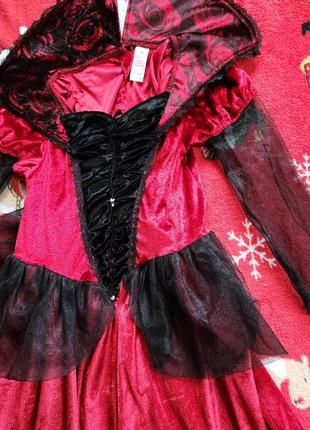 Карнавальный костюм шикарный ведьма 11-12р2 фото