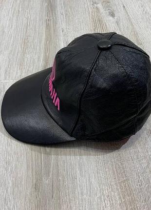 Чоловіча шкіряна кепка yamaha3 фото