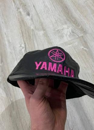 Чоловіча шкіряна кепка yamaha6 фото