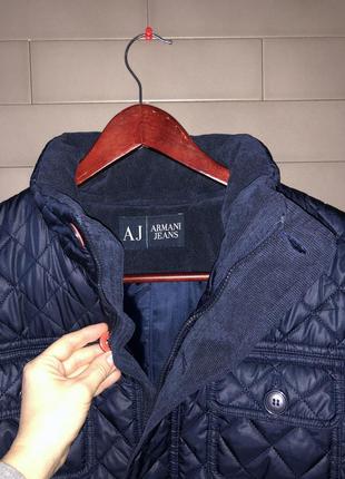 Куртка armani jeans 152-164 синяя3 фото