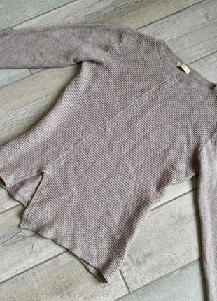 Свитер, очень теплый свитер, джемпер теплый,кофта тепла зима с декоративным разрезом