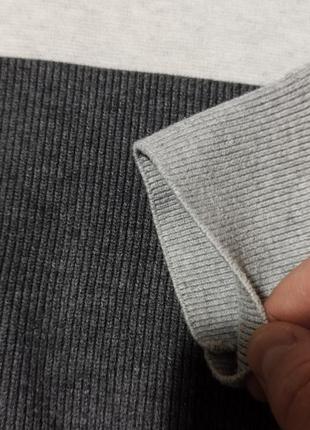 Мужской свитер / m&s / кофта / серый обтягивающий свитер / джемпер / мужская одежда / чоловічий одяг /3 фото