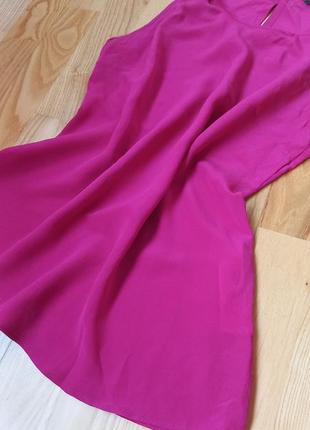 Шовкова блуза massimo dutti футболка маєчка з бантиком топ рожева блузка2 фото