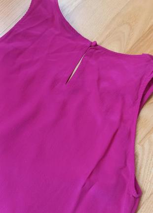 Шовкова блуза massimo dutti футболка маєчка з бантиком топ рожева блузка7 фото