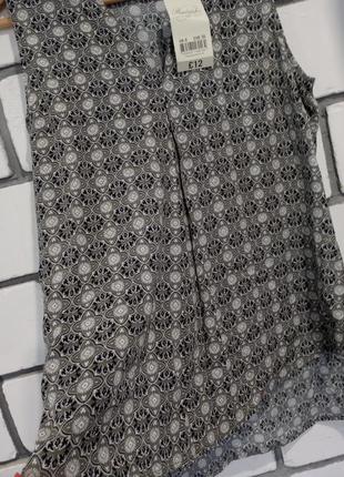 Новая, легкая, оригинальная блузка без рукавов, reacocks5 фото