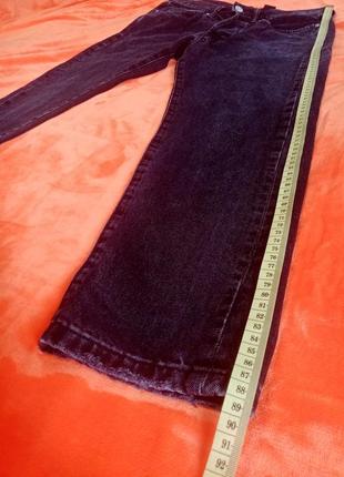 Черные джинсы потертые короткие denim4 фото
