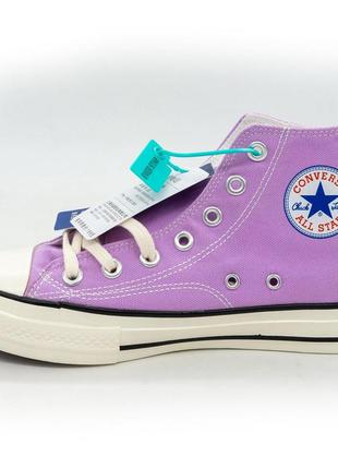 Кеды even star в стиле converse, конверс chuck 70 высокие фиолетовые 37. размеры в наличии: 37, 38, 39, 40.