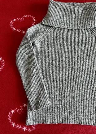Базовий теплий сірий светр светрик кофта пуловер