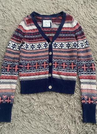 Кардиган дитячий светр кофта зимова новорічний