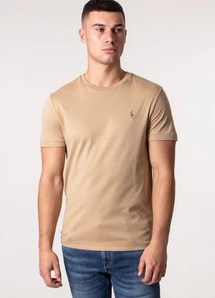 Футболка polo ralph lauren custom slim fit pima t-shirt