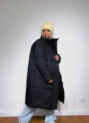3 цвета! теплая зимняя куртка с капюшоном, с утеплителем, удлиненный пуховик, синтепух, длинная куртка