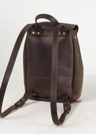 Кожа. ручная работа. кожаный коричневый рюкзак, рюкзачок3 фото