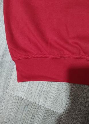 Мужской красный тёплый свитшот / premium / кофта / свитер / мужская одежда /4 фото