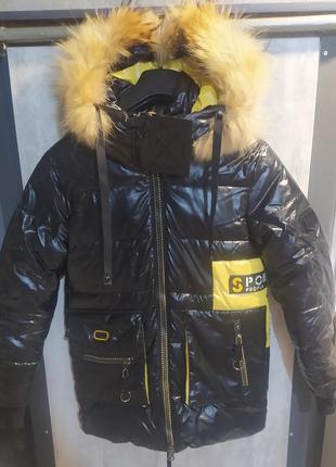 Зимове пальто - куртка пуховик1 фото