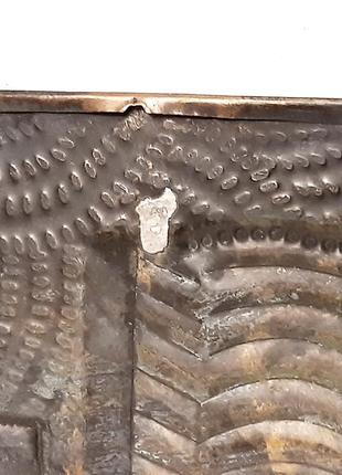 Медная чеканка "бакы" (баку), 28 см-20.5 см, декор на стену советских времен