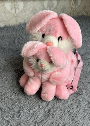 Рюкзак для девочки в садик. рюкзак сумочка. рюкзак зайка