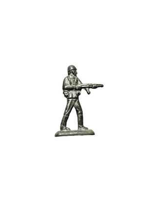 Фігурка, іграшка солдатик піхотинець, металевий, сірий1 фото