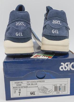 Женские кожаные кроссовки asics gt-coolxpress синие. топ качество! 36. размеры в наличии: 36, 37.4 фото