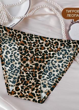 Жіночі трусики бразиліана принт тигровий леопард м